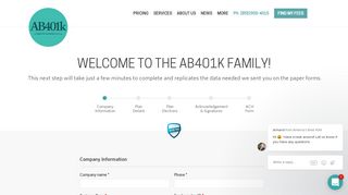 
                            8. Welcome : AB401k - America's Best 401k