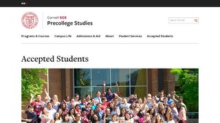 
                            7. Welcome / Accepted students / Cornell Summer College Programs for ...