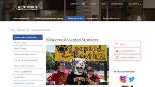 
                            7. Welcome Accepted Students | Wentworth Institute of Technology