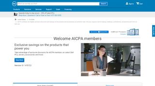 
                            7. Welcome AICPA members | Dell USA