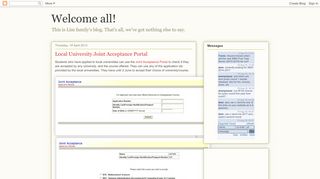 
                            4. Welcome all!: Local University Joint Acceptance Portal - Lim Jeck