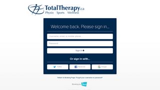 
                            6. Welcome back. Please sign in... - total-therapy.janeapp.com