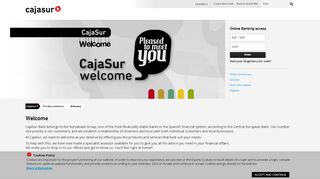 
                            9. Welcome - Cajasur - Particulares