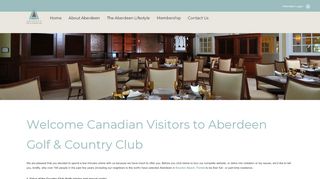 
                            3. Welcome Canadian Visitors to Aberdeen Golf & Country Club ...