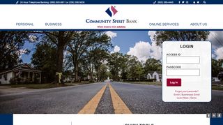 
                            3. Welcome - Community Spirit Bank