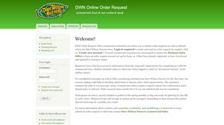 
                            8. Welcome! | DWN Online Order Request
