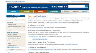 
                            6. Welcome Employees - Baltimore County Public Schools