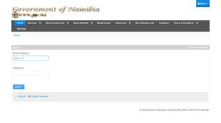 
                            2. Welcome - GRN Portal - Government of Namibia