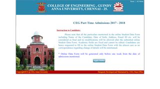 
                            1. Welcome! login - College Of Engineering, Guindy