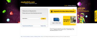 
                            7. Welcome - maybank2u.com.my