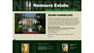 
                            3. Welcome | Nemours Mansion