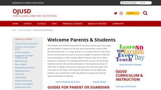 
                            2. Welcome Parents & Students - Oakdale Joint Unified School ...