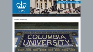 
                            3. Welcome Portal :: COLUMBIA UNIVERSITY - SIPA Admissions Blog