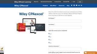 
                            3. Welcome Students – Continued Access – Wiley CPAexcel