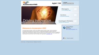 
                            2. Welcome to AccelerationVMS - agile1.com