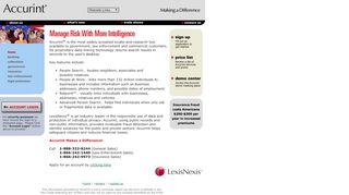 
                            6. Welcome to Accurint - LexisNexis® Accurint®