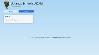 
                            1. Welcome to ADAM - Uplands School's ADAM