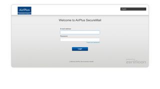 
                            3. Welcome to AirPlus SecureMail - securemail.airplus.com