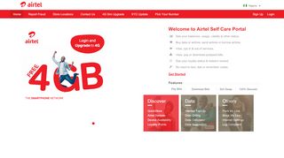 
                            7. Welcome to Airtel Self Care Portal