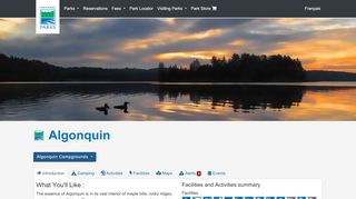 
                            9. Welcome to Algonquin Provincial Park - ontarioparks.com