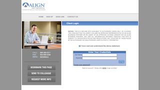 
                            1. Welcome to Align Networks Client Portal