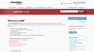 
                            7. Welcome to AMP | InMotion Hosting Support Center