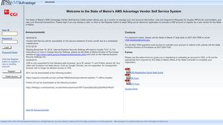 
                            7. Welcome to AMS Advantage Vendor Self Service Portal: Home