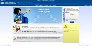 
                            5. Welcome to Arkansas OCSE MyCase Website