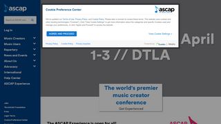 
                            1. Welcome to ASCAP - the world leader in performance ...