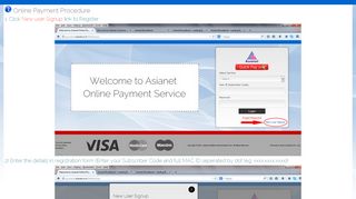 
                            1. Welcome to Asianet Online Payment