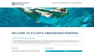 
                            5. WELCOME TO ATLANTIS AMBASSADOR REWARDS - Travel Agent …