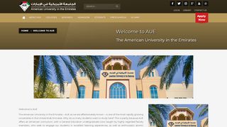 
                            5. Welcome to AUE - American University in the Emirates