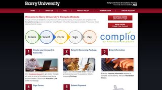 
                            9. Welcome to Barry University's Complio Website