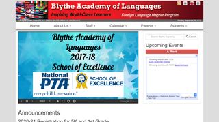 
                            6. Welcome to Blythe Academy! - Greenville County Schools