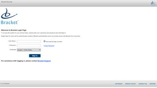 
                            6. Welcome to Bracket Login Page - rtsm.bracketglobal.com