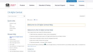 
                            3. Welcome to CA Agile Central Help - CA Agile Central - CA ...