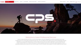 
                            6. Welcome to Canon Professional Services (CPS)