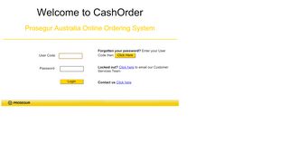 
                            8. Welcome to CashOrder - Prosegur