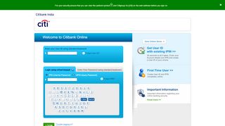 
                            1. Welcome to Citibank Online - Citi India - Credit Card | Loan