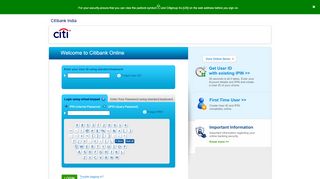 
                            6. Welcome to Citibank Online - Citi India