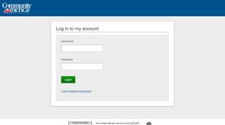 
                            3. Welcome to CommunityAmerica Credit Union's Online Banking