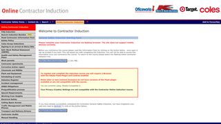 
                            3. Welcome to Contractor Induction - Coles Group Contractor ...