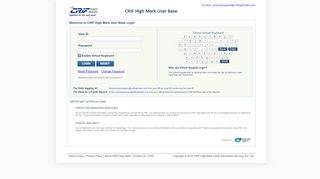 
                            8. Welcome to CRIF High Mark User Base Login