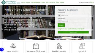 
                            7. Welcome to Diploma Section - Islamic Online …