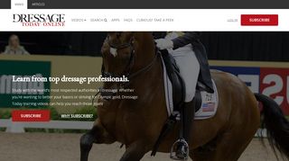 
                            1. Welcome to Dressage Today Online