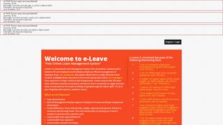 
                            2. Welcome to e-Leave | Free Online Leave Management System