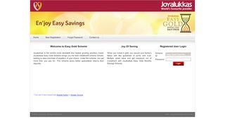 
                            3. Welcome to Easy gold savings