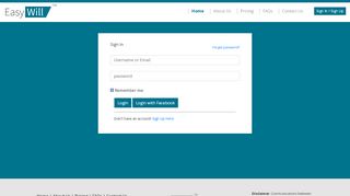 
                            1. Welcome to EasyWill - easywillindia.com