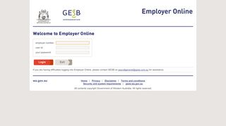 
                            3. Welcome to Employer Online - GESB