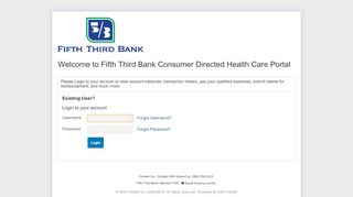 
                            4. Welcome to Fifth Third Bank Consumer Directed Health Care Portal